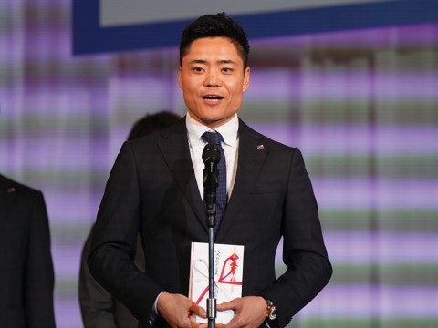 ベストナイン捕手に選出された中村選手