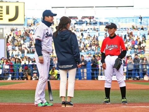 憧れの選手と夢の対決