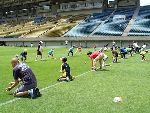 キャッチボールでゲームも