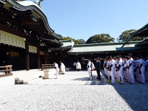 明治神宮で必勝祈願！