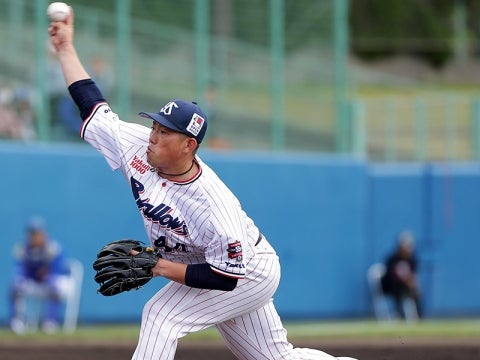 大西投手が5番手で登板。1イニングを無失点