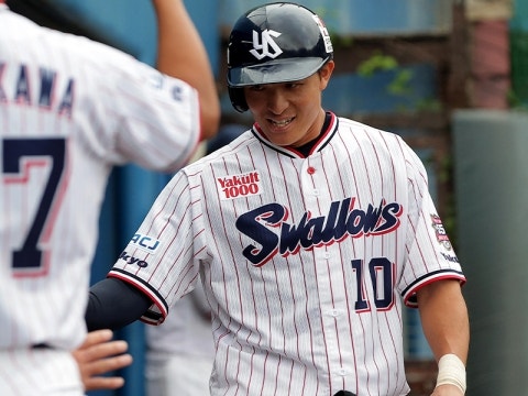 宮本選手が代打でタイムリー