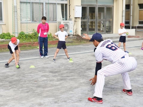 掛け声をかけながら