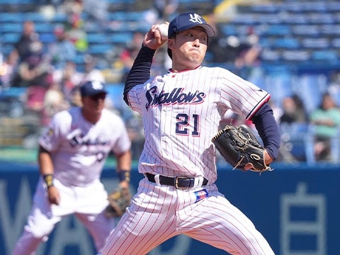 吉村投手が5回7奪三振を奪う好投