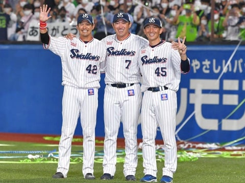 内川選手、坂口選手、嶋選手が有終の美を飾る