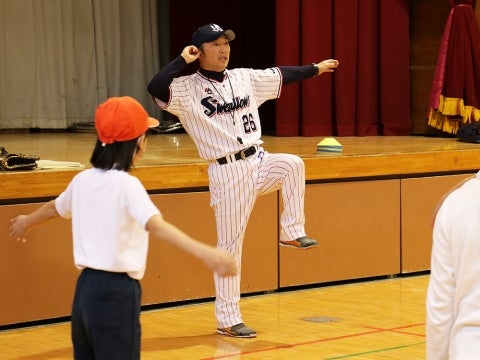 掛け声をかけながら
