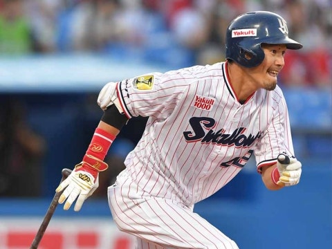 坂口選手が先制タイムリー