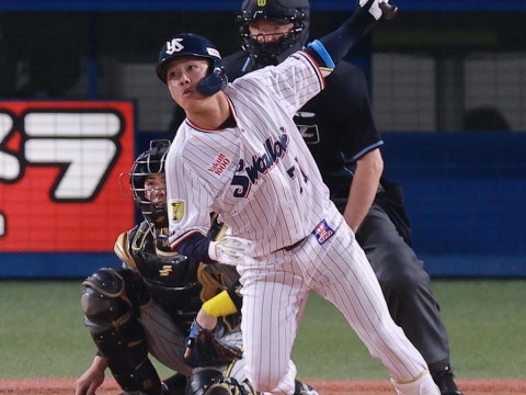 赤羽選手がプロ初安打