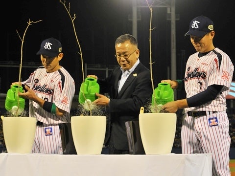 アオダモ植樹セレモニー