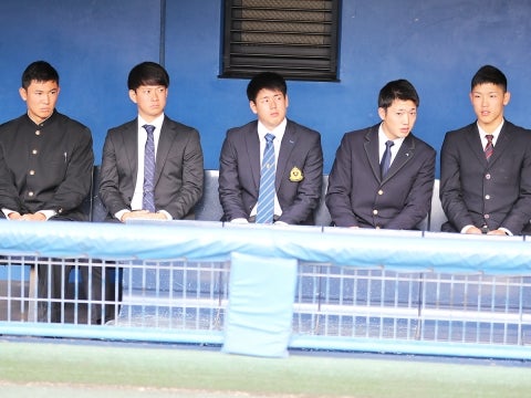 ドラフト指名5選手が秋季キャンプを見学