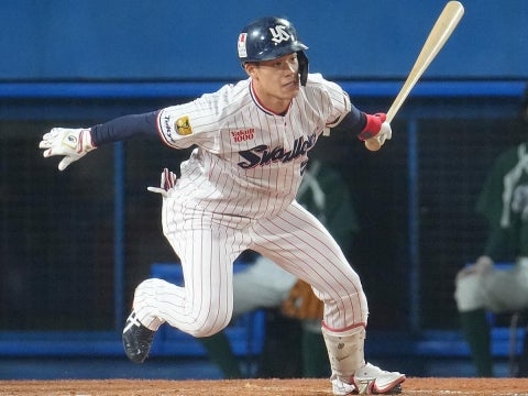 塩見選手が2安打2四球を選ぶ活躍