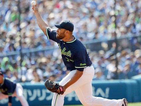 スアレス投手が7回3安打2失点の好投