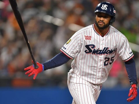 サンタナ選手が11号満塁ホームラン