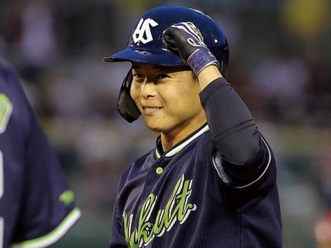 山崎選手が今季初安打となるタイムリー