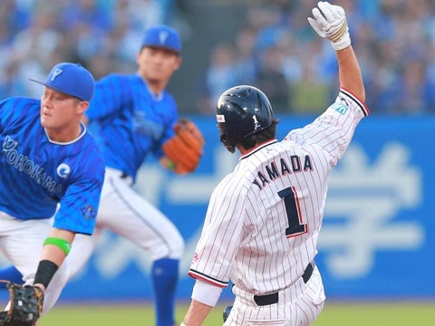 山田選手がチャンスを作る