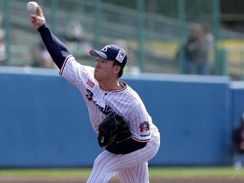 千葉ロッテとの練習試合。先発の吉村投手が好投