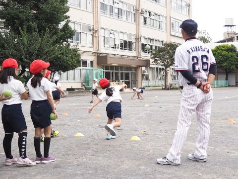 遠投にもチャレンジ