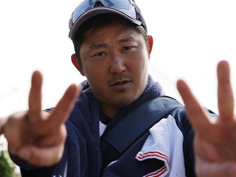 ダブルピースの三ツ俣選手