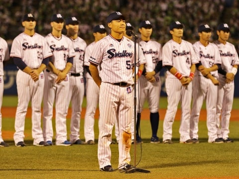 中村選手「神宮で日本シリーズを戦えるように」