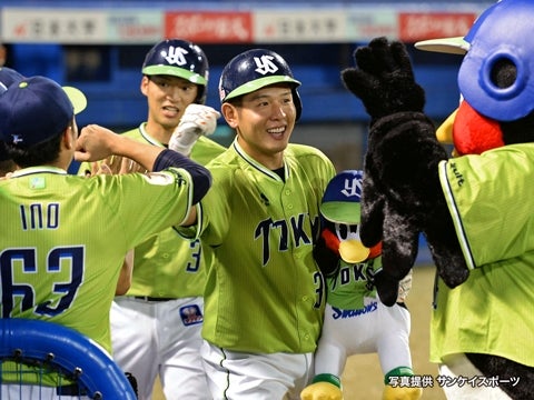 一時1点差に迫る5号3ラン