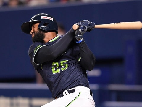 サンタナ選手がマルチ安打を記録！