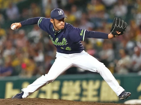 秋吉投手は復帰登板で完璧なリリーフ