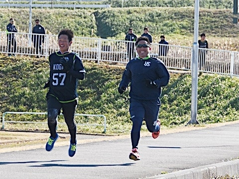 ダッシュで激励