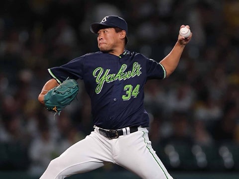 田口投手が1イニングと2/3を無失点のピッチング