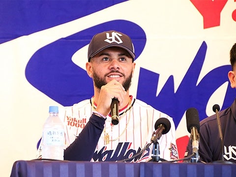 エスパーダ投手「セ・リーグ優勝と日本一に貢献できるように頑張る」