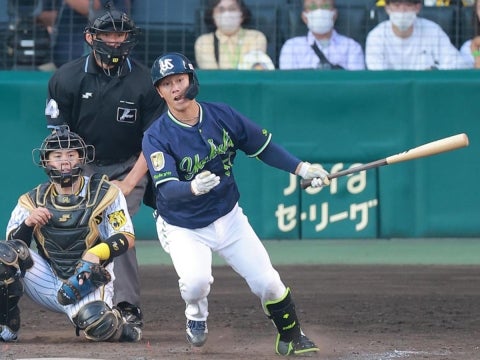 古賀選手が一時勝ち越しとなるタイムリー