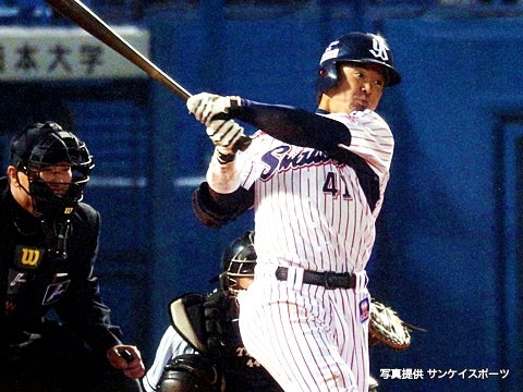 雄平選手が連日の猛打賞！