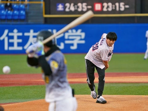 カヌー・スラローム東京五輪日本代表の羽根田卓也氏が始球式