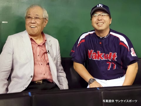 優勝監督同士の2ショット