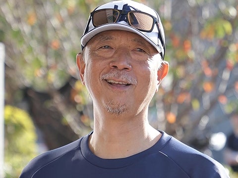 笑顔の伊藤コーチ