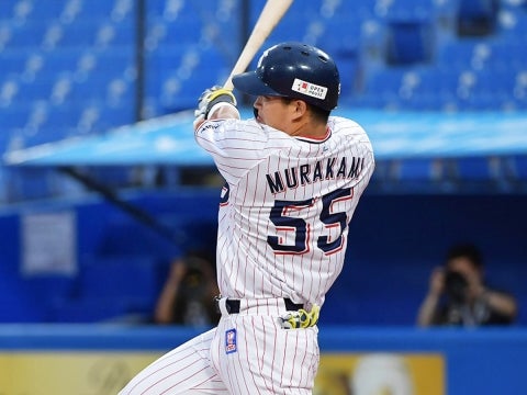 村上選手が2点タイムリー