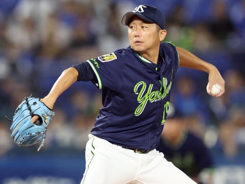 石川投手が6回6安打1失点に抑える粘りの投球