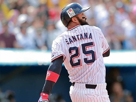 サンタナ選手が2安打2打点の活躍