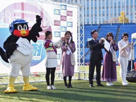 つば九郎が新宿区「ワインマラソン2019 in 明治神宮野球場」に登場！