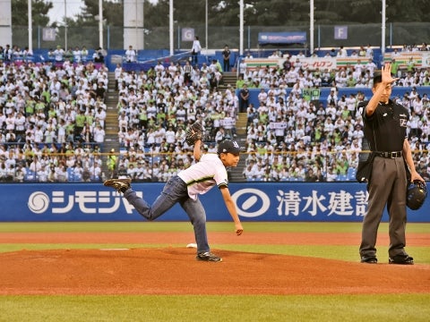 CREWキッズ始球式