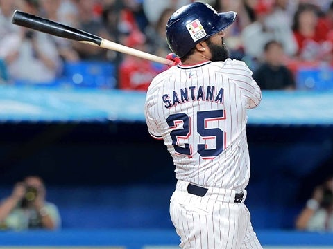 サンタナ選手が14号3ランを含む2安打3打点の活躍
