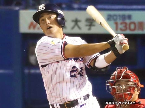 荒木選手が先制の1号ソロ