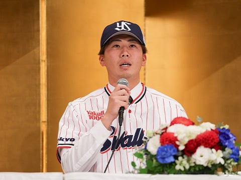 西舘投手「ファンの皆さまに応援していただけるような選手に」