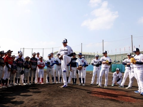 野球教室を実施