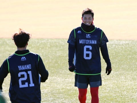 山野投手と元山選手