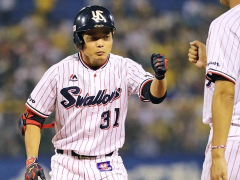 山崎選手がプロ入り初の4安打