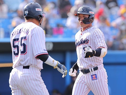 濱田選手がオープン戦4号となる2ランでアピール