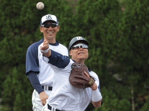 スローイング練習