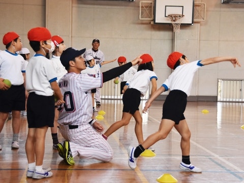 目線も上に