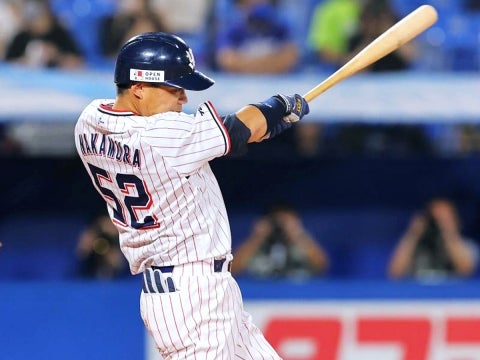 中村選手がタイムリー含むマルチ安打