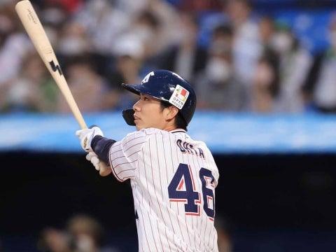 太田選手が2打点を挙げる